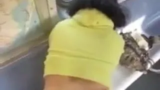 Gruby żółty jeden fat ass fucked