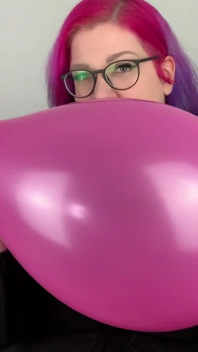 Must-see moment from "Balloon : Blow to Pop with German Goth Abby Strange - Looner"