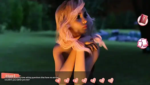 Helping the hotties #3 - Johannes took a sneak peak to see what the girl in the cabin is up to.