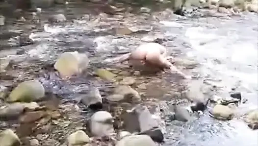 My Friend Also Recorded Me a Little Clip Playing Around in the River