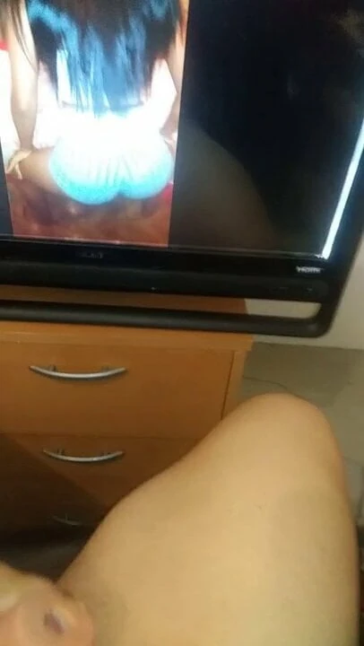 Looking videos from beautiful latina while jerking my cock