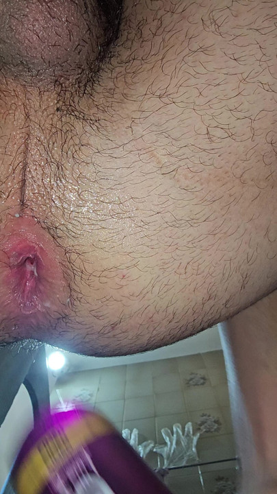 I fucked my ass with my wife's K-Med 203g