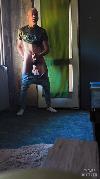 Wank Solo Thomas. Big Dick Jerked off
