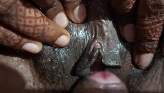 Chennai Tamil cute girl close up fuck and cum inside creampie