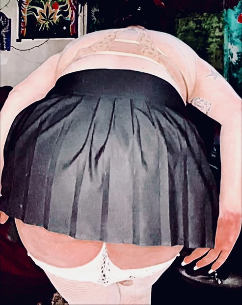 My sexy friend brought out her paddles to give me a happy birthday spanking. I got on my hands & knees for 45 smacks.