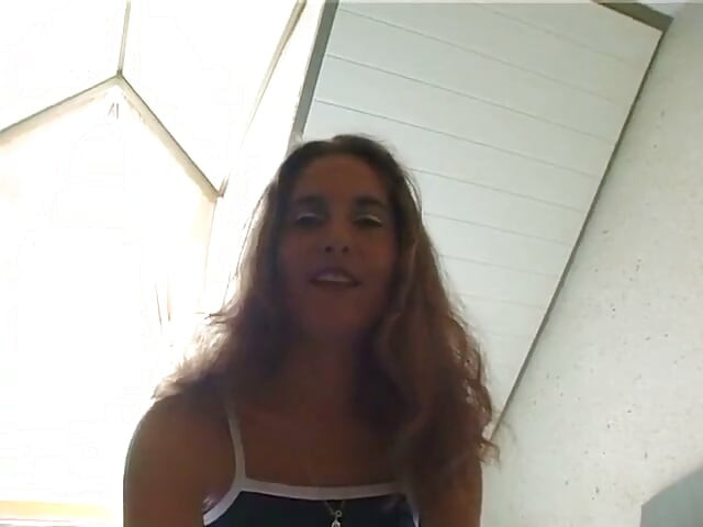 Small titted brunette teen loves rubbing her wet pussy