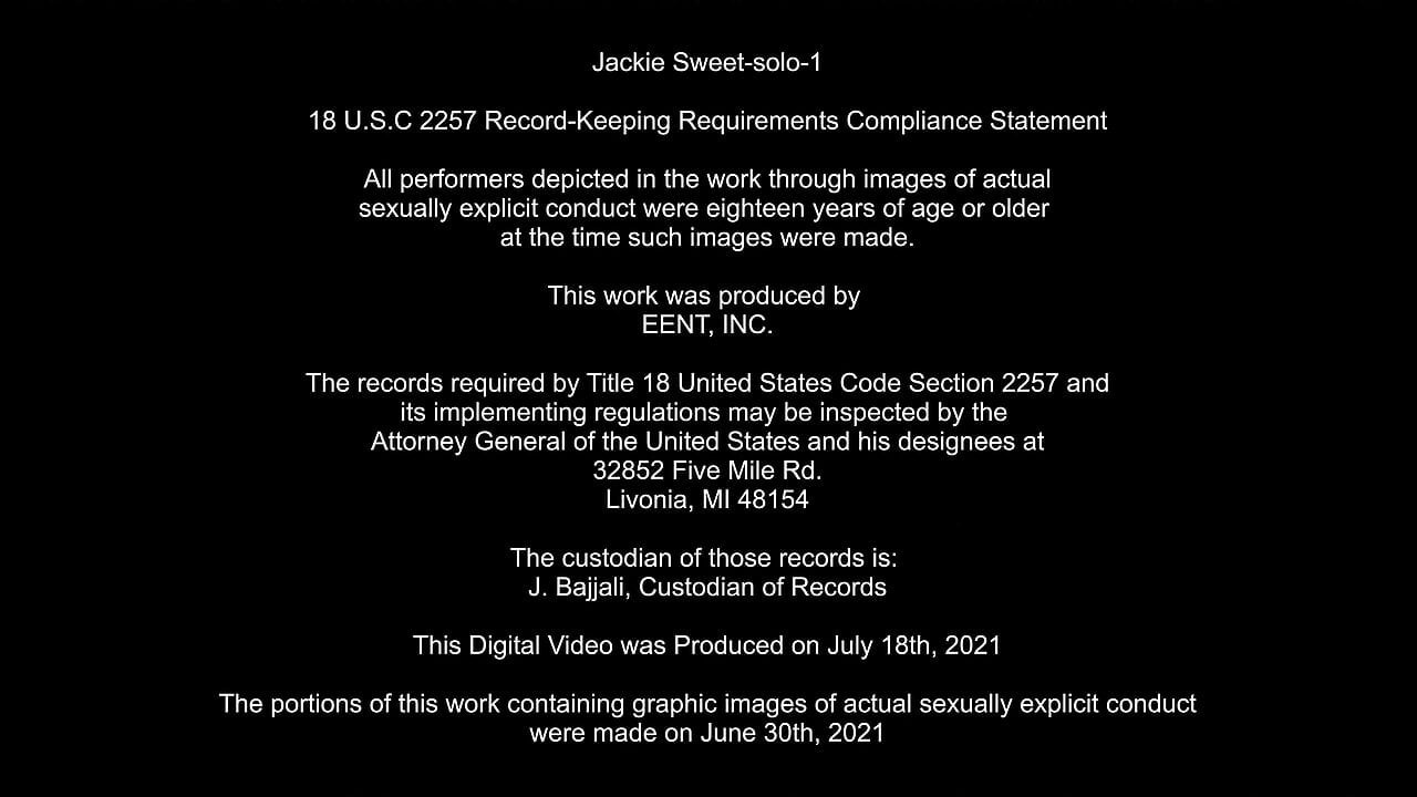Jackie Sweet Audition