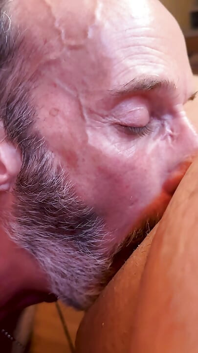 Mature Submissive Sucks Fat Bear's Thick Cock Part 1