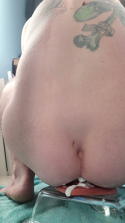 Messy creamed hot gape fist training. Squarepeg toys | Clip 1