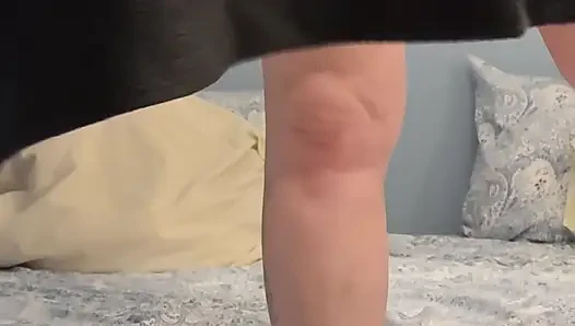 Bouncing on son in laws fat dick with my pussy and asshole and leaking huge cum load out my gaping asshole