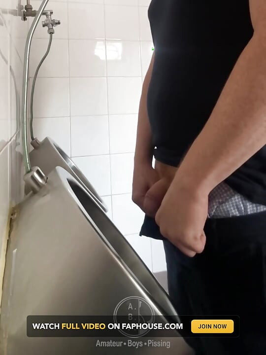 Watching on a Redhead Guy in a Toilet