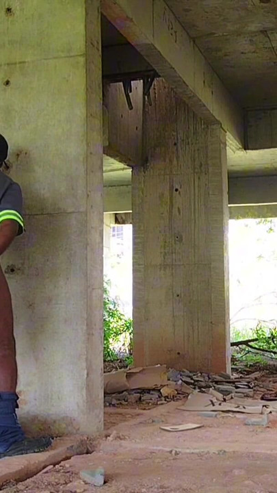 In construction playing with my big ass | Clip 1