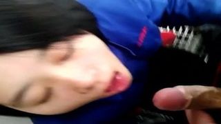 cum in chinese girl's mouth