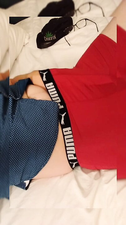 Rubbing my big cock
