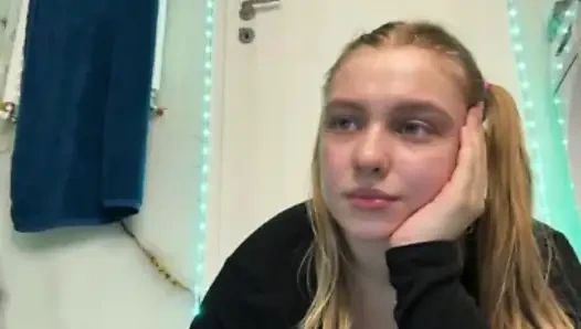 Squirting orgasm on the bathroom