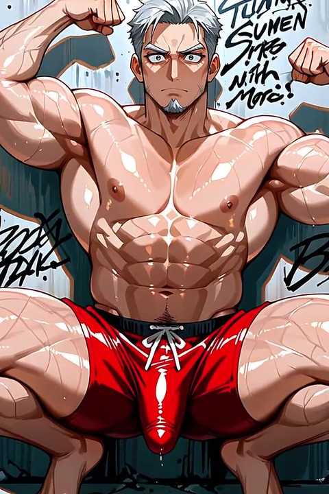 AI muškarci s ogromnim mišićima