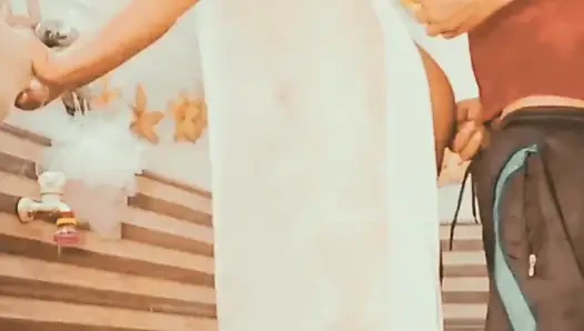 Young college student bathroom risky homemade sex video