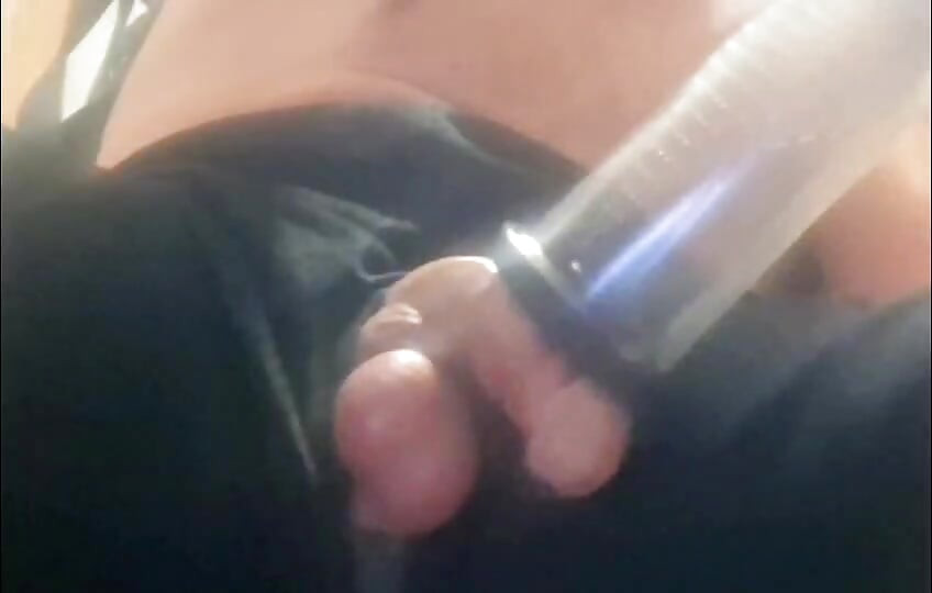 BWC getting gets sucks up by penis pump.