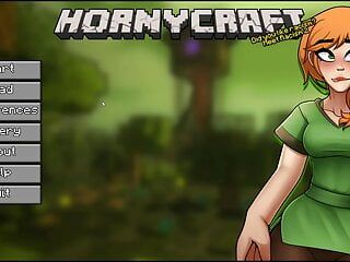 Hornycraft 我的世界模仿无尽游戏色情游戏 ep.15 你知道 enderman 女孩穿着淫荡的紫色丁字裤吗？
