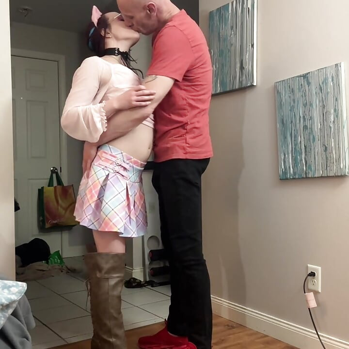young slut teen takes stepdads creampie