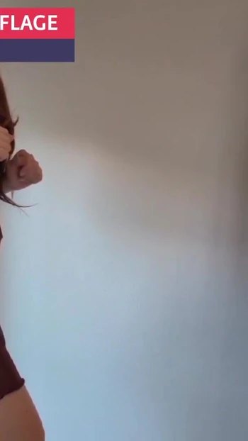 Iconic moment from "The Postman Has a Huge Package! Italian Wife Cuckolds Her Husband Courier"