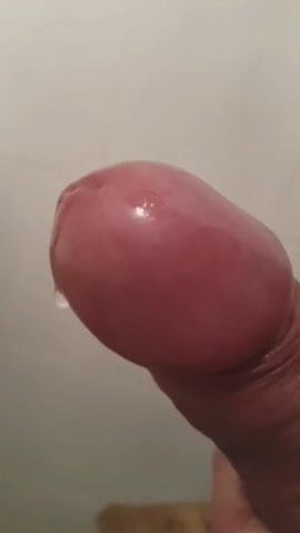 My shiny cock dripping precum