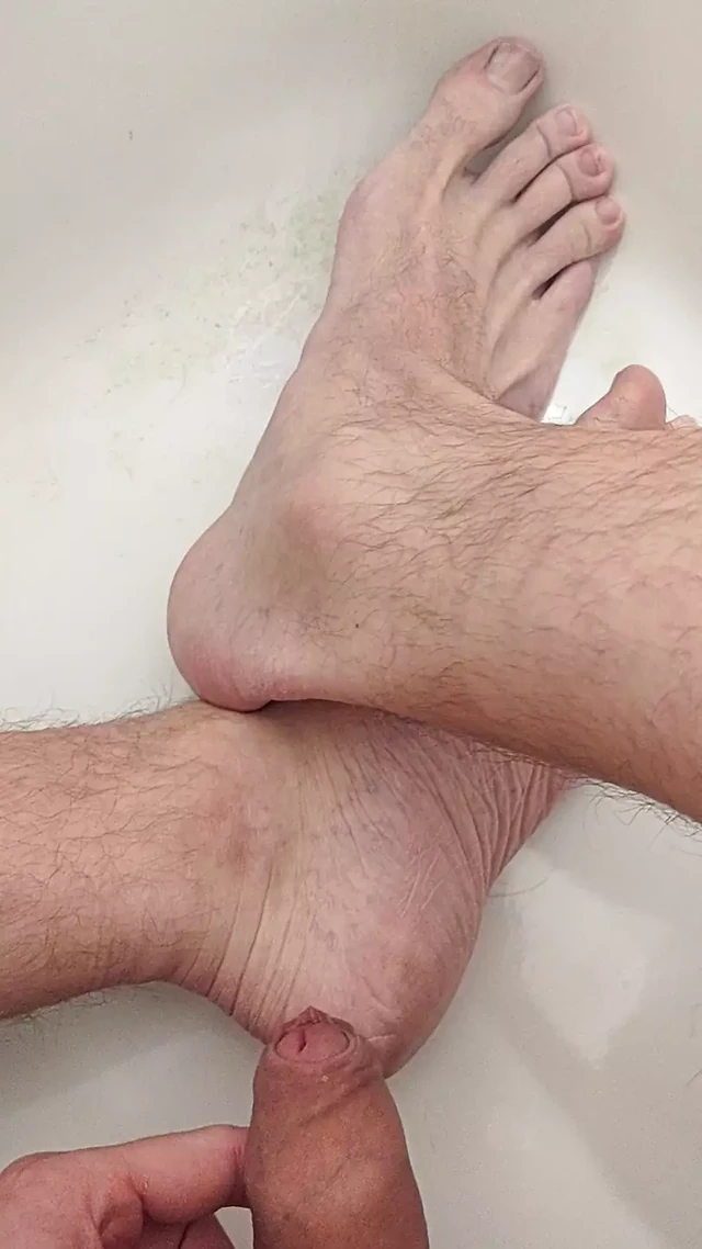Pissing on my feet