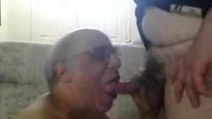 Old men sucking another old men's cock