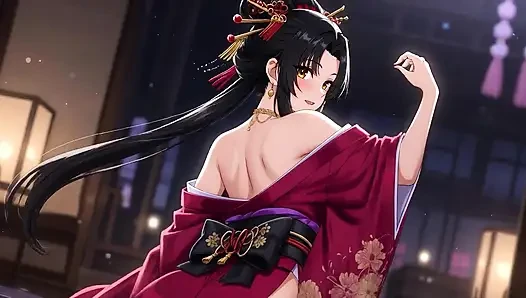 Geleneksel kimono geyşa