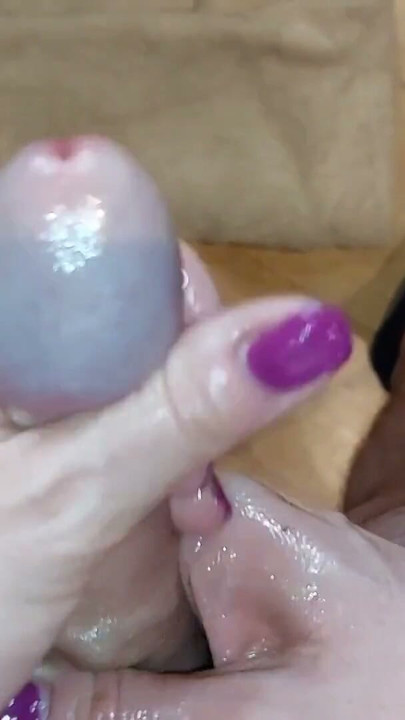 Two Hands Glans Edging From Behind. Wow He Has A Sensitive Penis! (Milking-time) | Clip 1