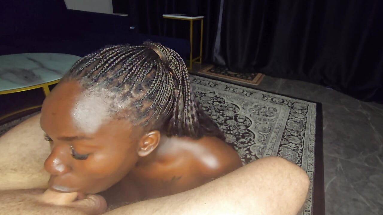 Fucking a big boobs ebony babe and getting a boobjob cumming twice