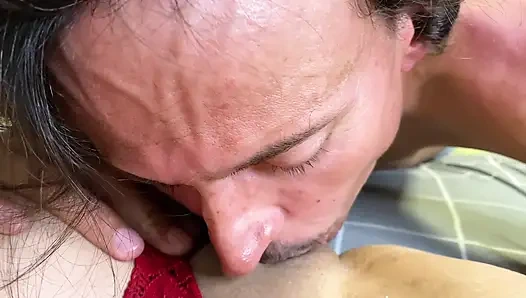 Sucking the pussy of the young married girl and making her cum in my mouth!