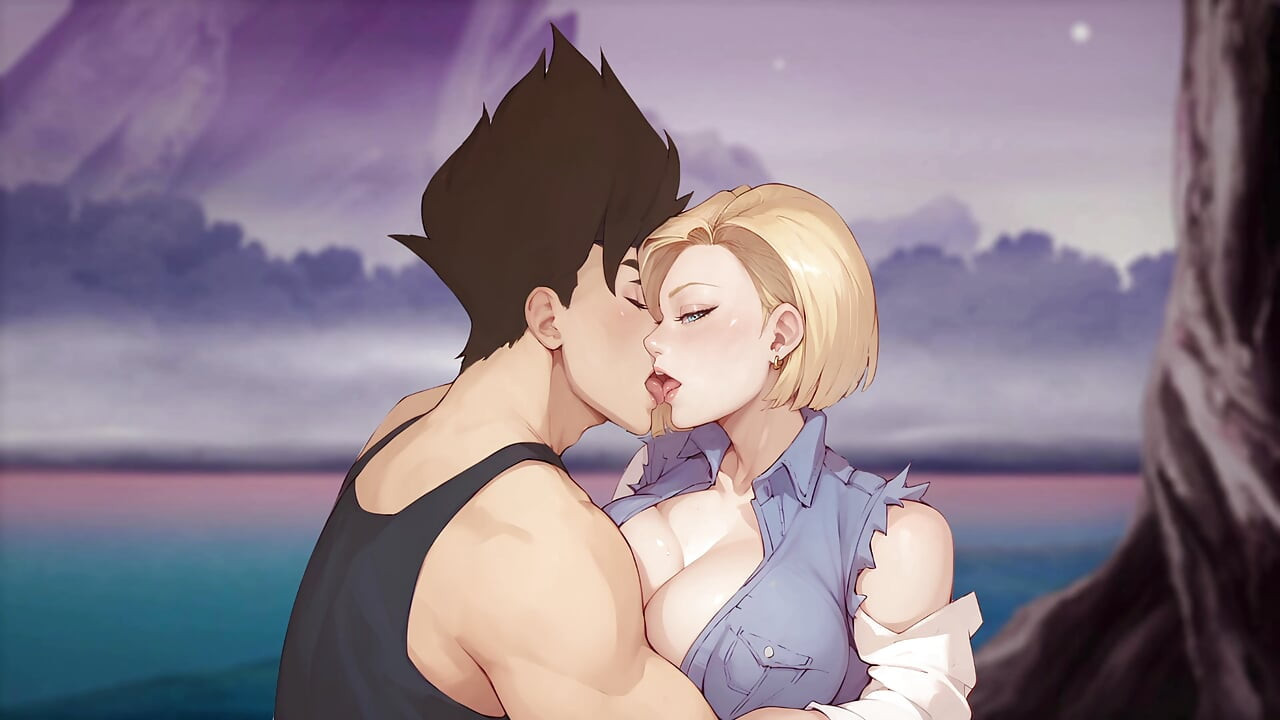 Petualangan Ilahi - Blowjob Ford dan Ciuman Gairah dengan Android 18