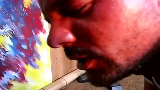 Prolapse Sucking Slut Licks Own Rosebud Dripping