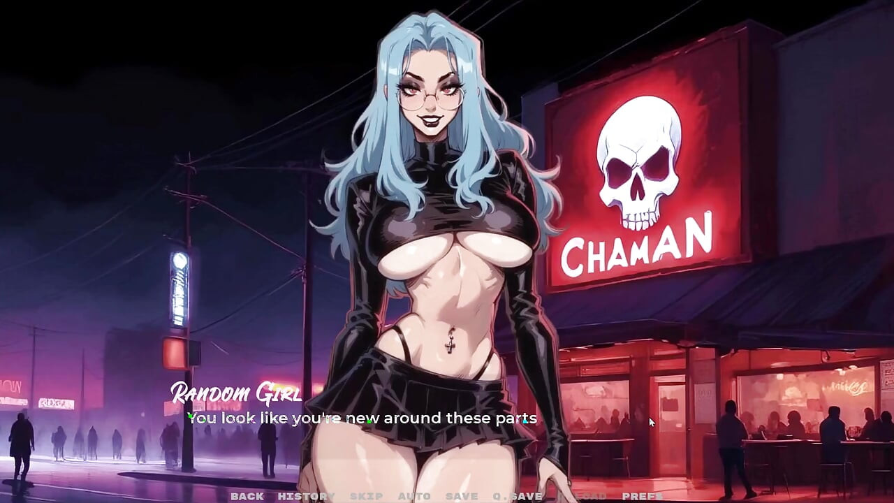 My New Girlfriend  Taboo Hentai Game  Ep.40 Goth Girl Blowbang in the Toilet!