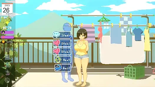 Хентай игра - секс с горячей грудастой женщиной