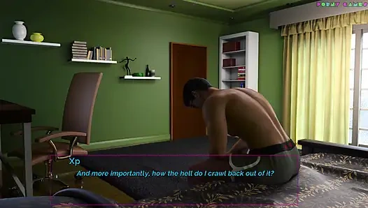 Diam dan joget - footjob di teras rumah, abang tiriku jadi sange (episode 11-1)