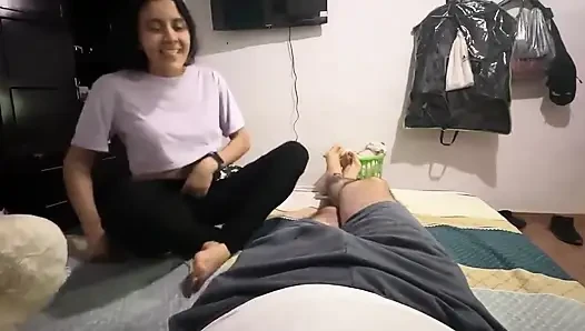 Horny Young Girl I Met on Tinder Swallows All My Cum