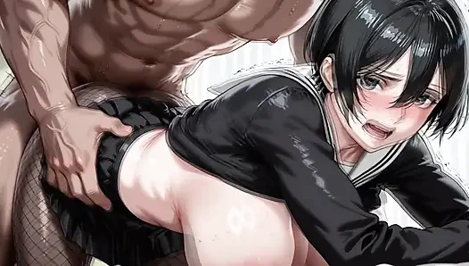 Баргган (Bleach) х Микаса (AOT)