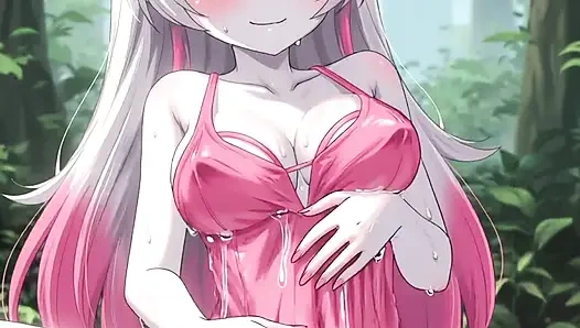 Little elf pockets monster girl (+18) teen masturbates in the forest