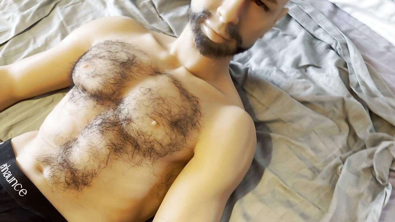 POV Face fucking my male sex doll with my big uncut dutch cock forcing my big dick in his face