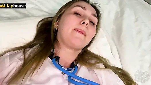 Private clinic patient fucked married nurse in pussy and ass. ...tly, you mixed up the hole, and secondly, I have a husband!
