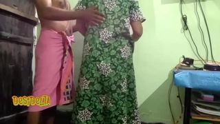 Desi mature couple romance in night