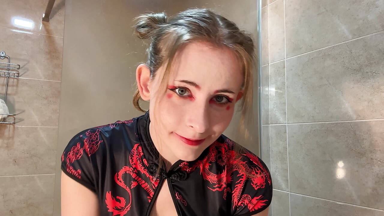 艺妓Pixie蒸汽玻璃 - 湿润的和服挑逗激情骑乘
