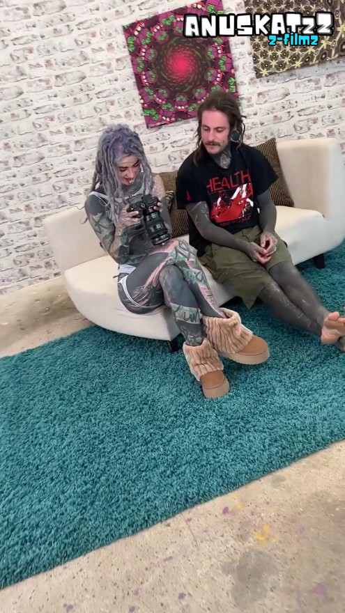 A Second Camera Secrets Tattooed Body Girl Teased in Photoshoot Before Tatttooed Man Wild Anal Ride & Ass to Mouth Feast | Clip 1