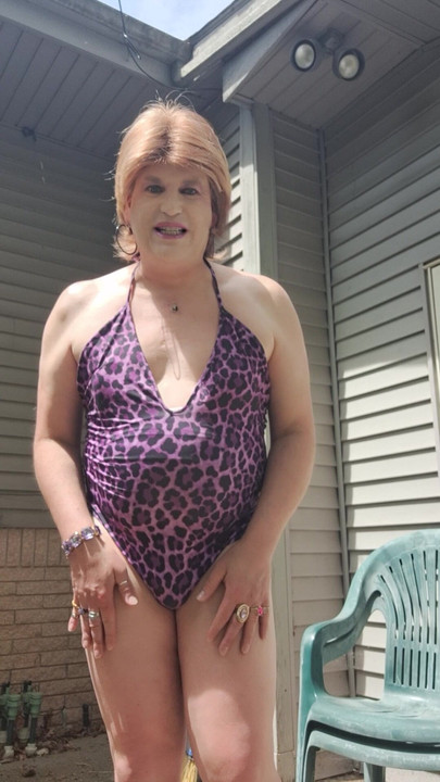 I love doing it outside with Daddy, I think they neighbors heard me this time.