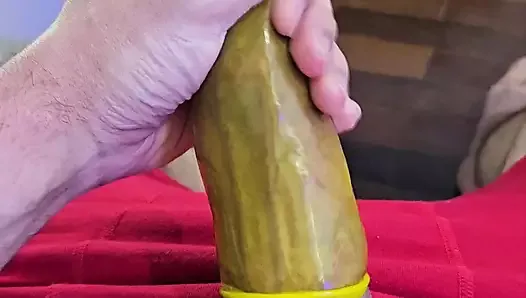 jerking off with a condom
