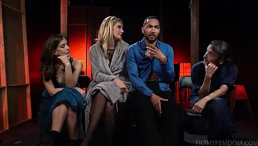 Mona Wales, Mickey Mod, Kino Payne, Elise Graves'in Yer Aldığı Toplu Çekim Öncesi Ve Sonrası Röportajı