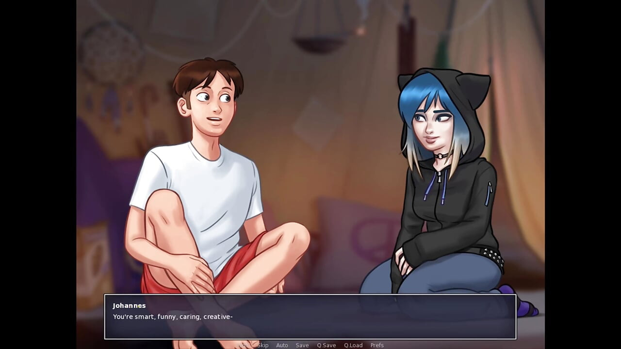 夏の武勇伝 - イブは私に手コキをしてくれました。