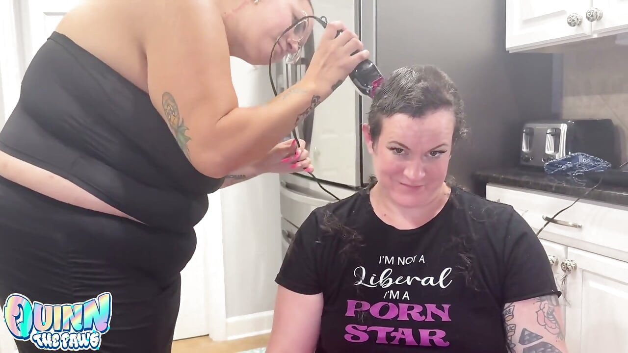 Shaving Quinn's Head